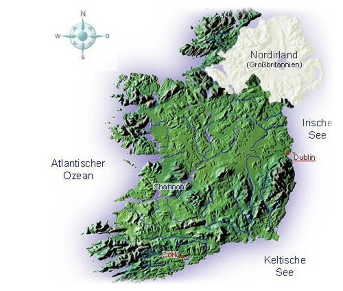 Irlandkarte
